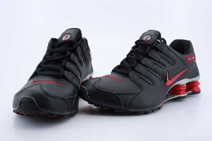 rouge et noir chaussures shox nz baskets (3)